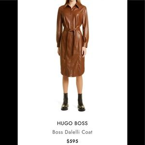 Boss Dalelli belted faux leather dress (4)